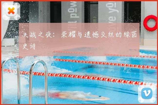 决战之夜:荣耀与遗憾交织的绿茵史诗