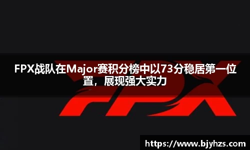 FPX战队在Major赛积分榜中以73分稳居第一位置，展现强大实力