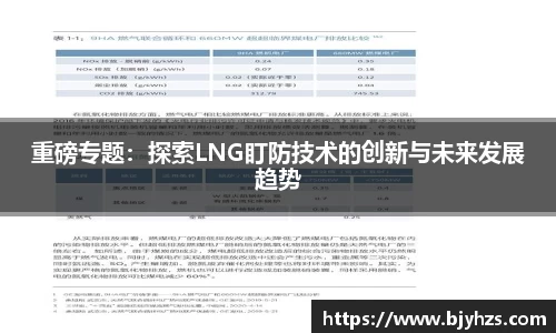 重磅专题：探索LNG盯防技术的创新与未来发展趋势